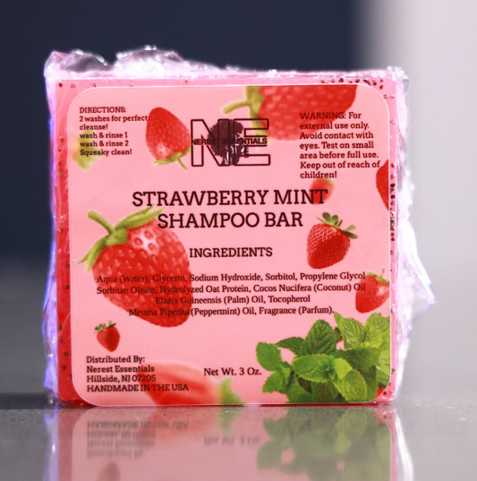 Strawberry Mint Shampoo Bar
