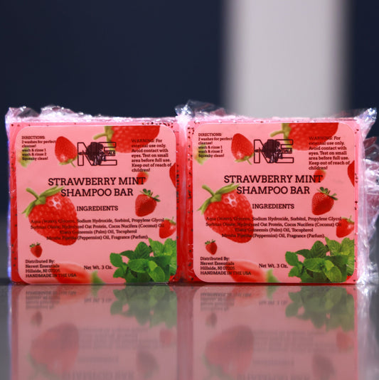 2x Strawberry Mint Shampoo Bars