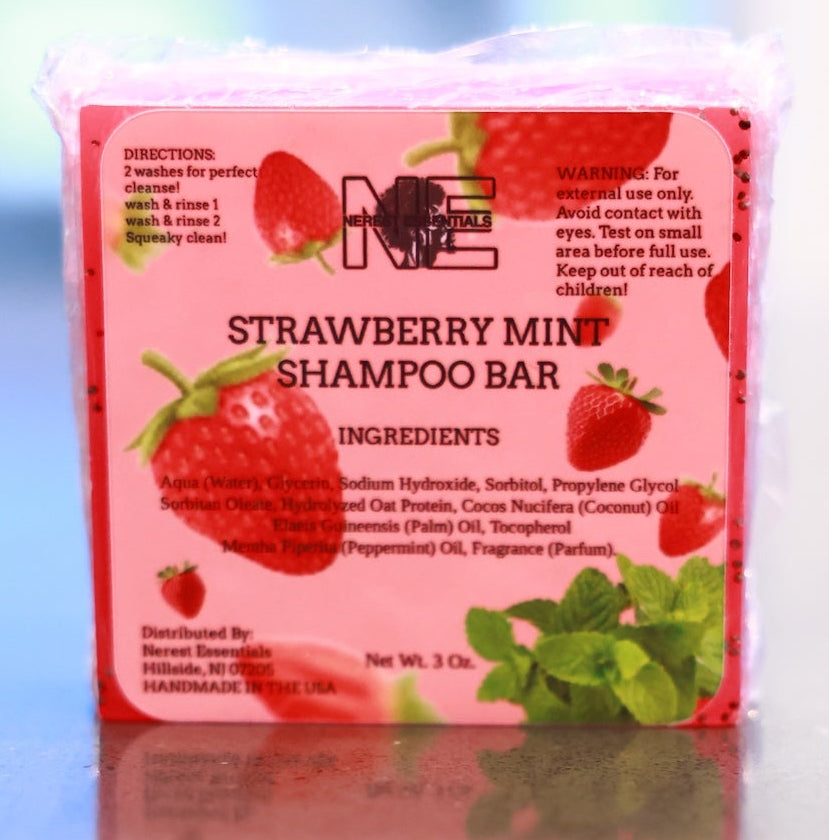Strawberry Mint Shampoo Bar